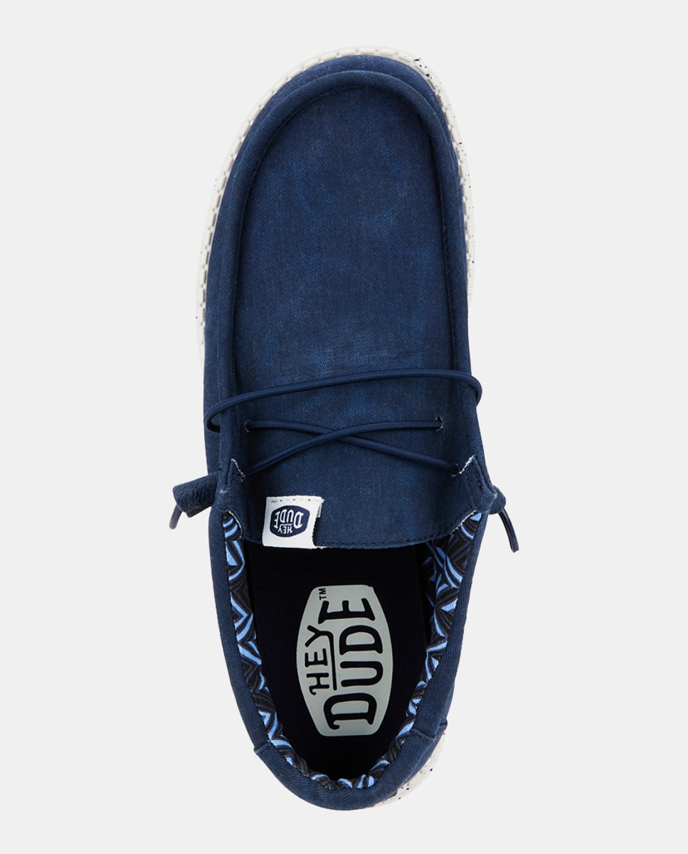 Sapatos de Atacadores Wally Canvas em Lona Azul-marinho-6
