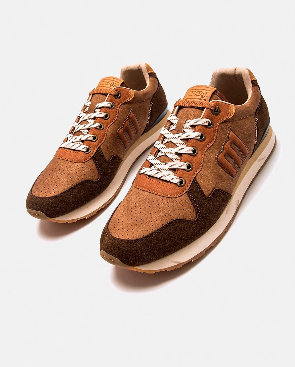 Sapatilhas Modelo Porland Estilo Retro Running Castanho-2