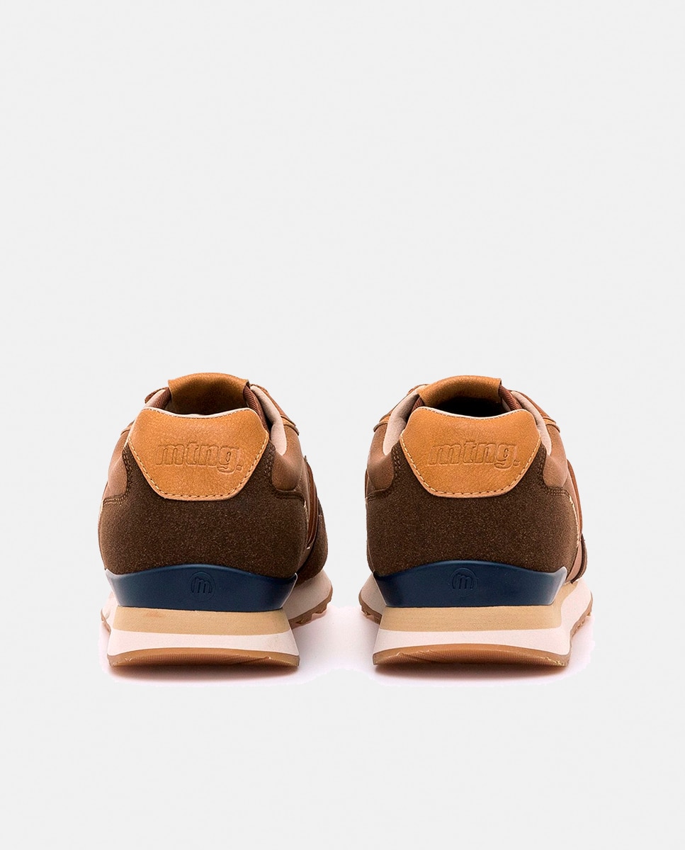 Sapatilhas Modelo Porland Estilo Retro Running Castanho-3