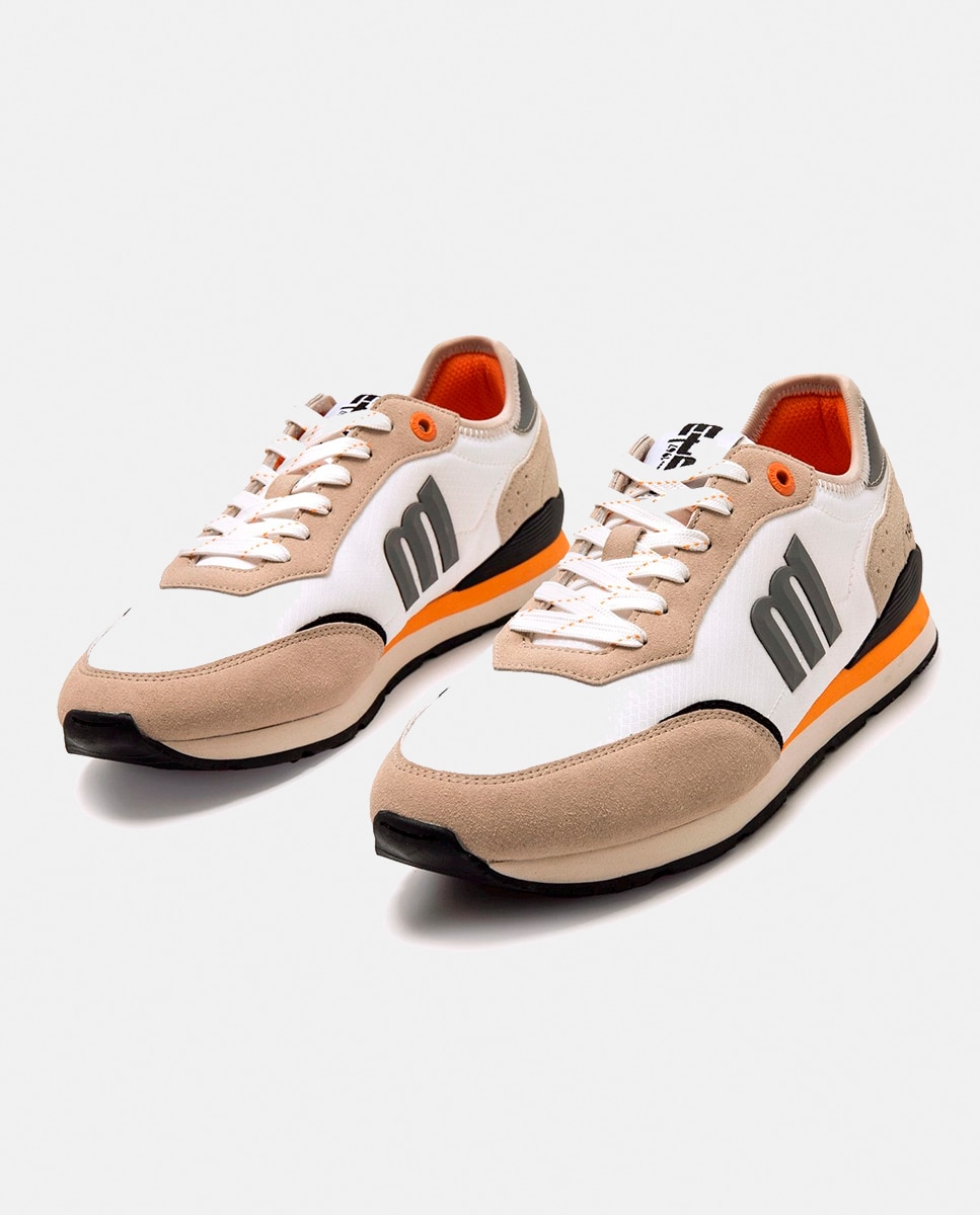 Sapatilhas Modelo Joggo de Estilo Retro Running Branco-2
