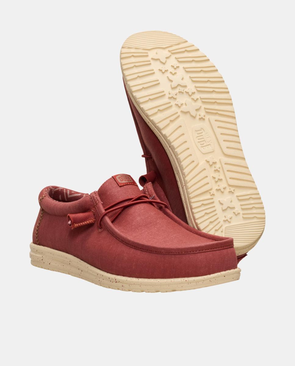 Sapatos de Atacadores Vermelho-5