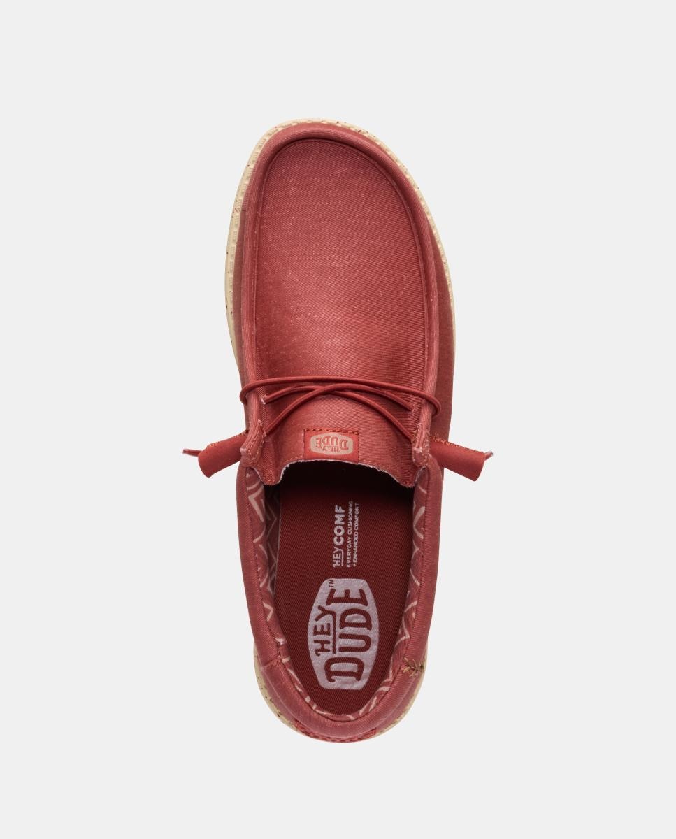 Sapatos de Atacadores Vermelho-8