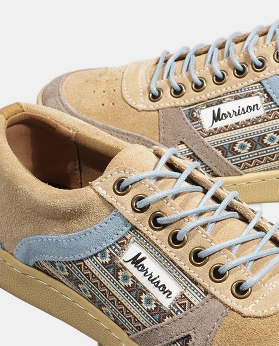 Sapatilhas Nineties de Croute com Estampados Únicos Natural-4