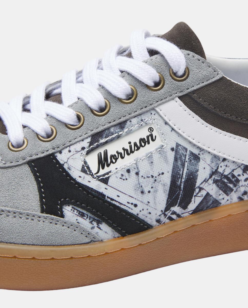 Sapatilhas Nineties de Croute com Estampados Únicos Azul-3