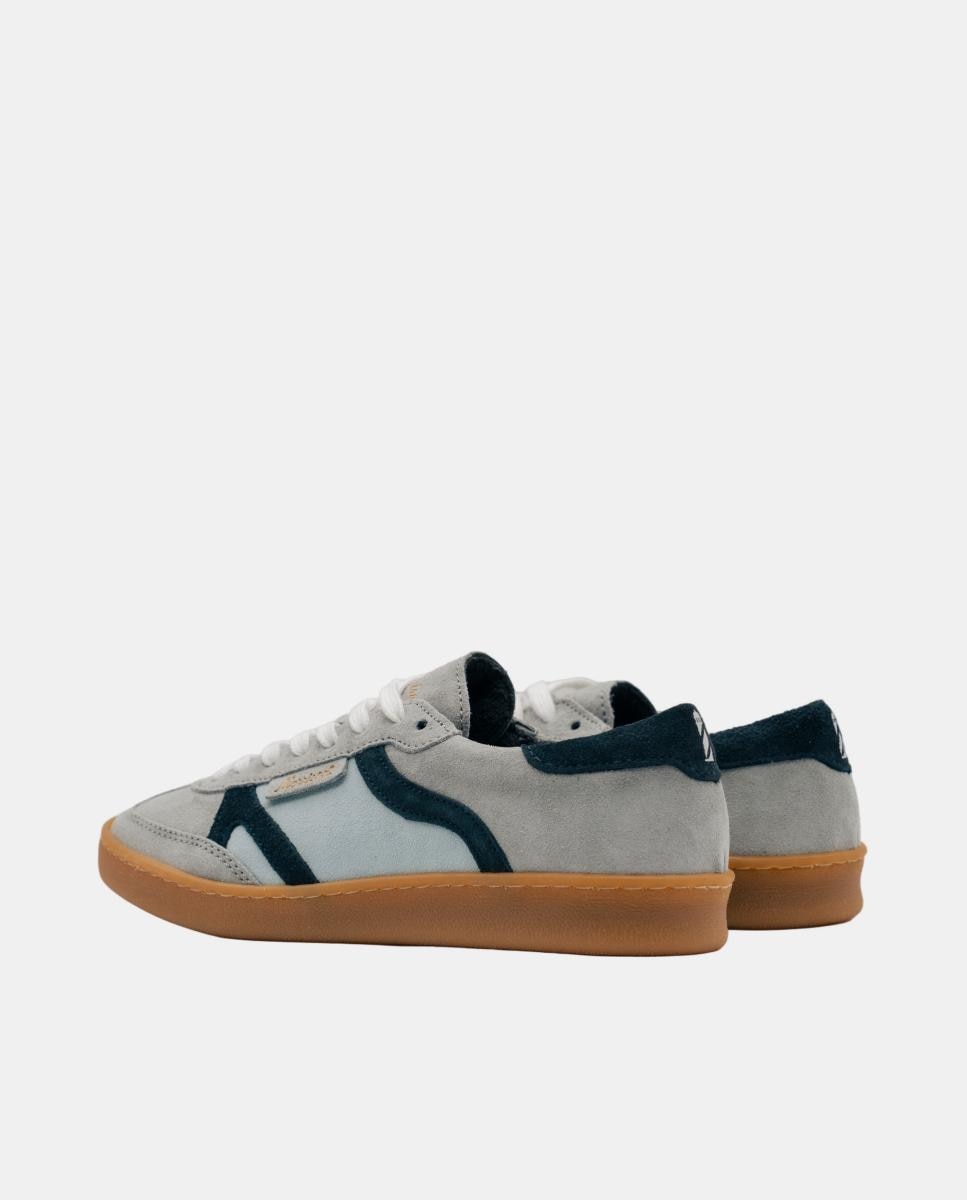 Sapatilhas de Croute com Tiras - Azul Celeste/Cinzento/Azul-Marinho Cinzento-2