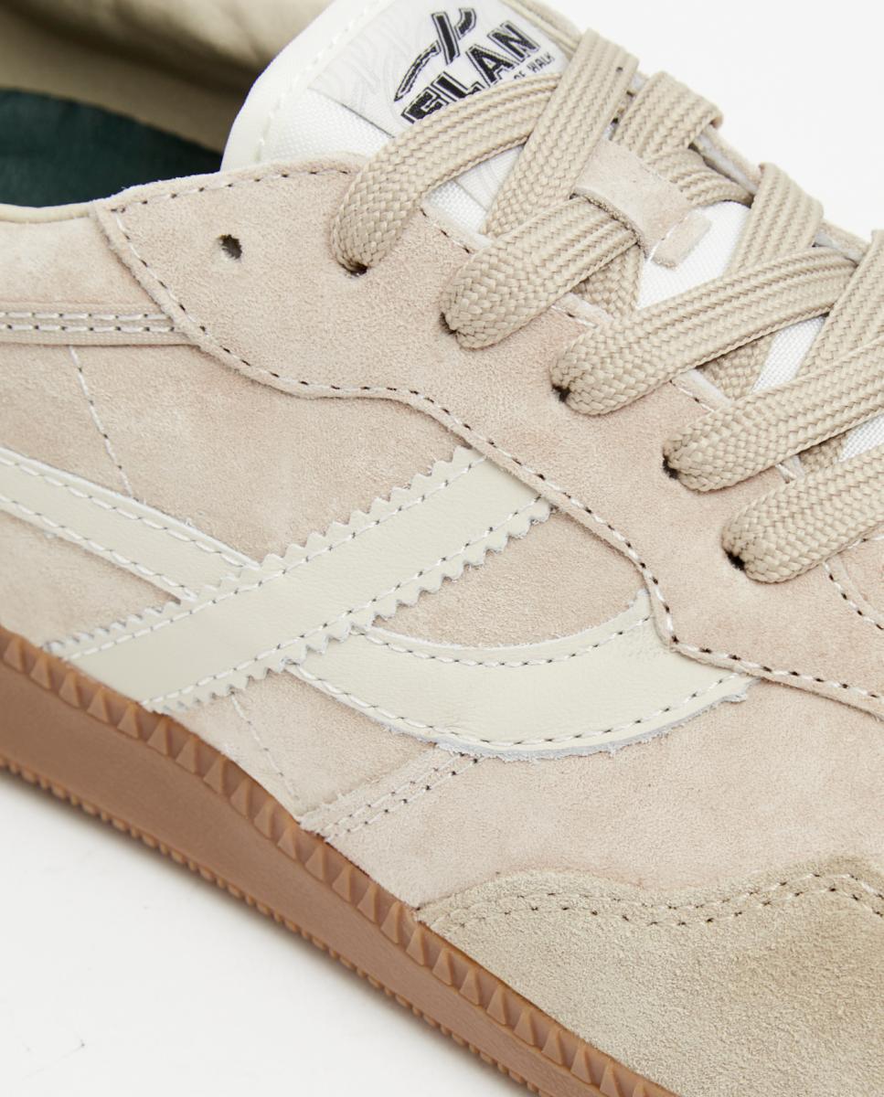 Sapatilhas Casual de Inspiração Futsal em Nobuck com Sola de Borracha Natural-5