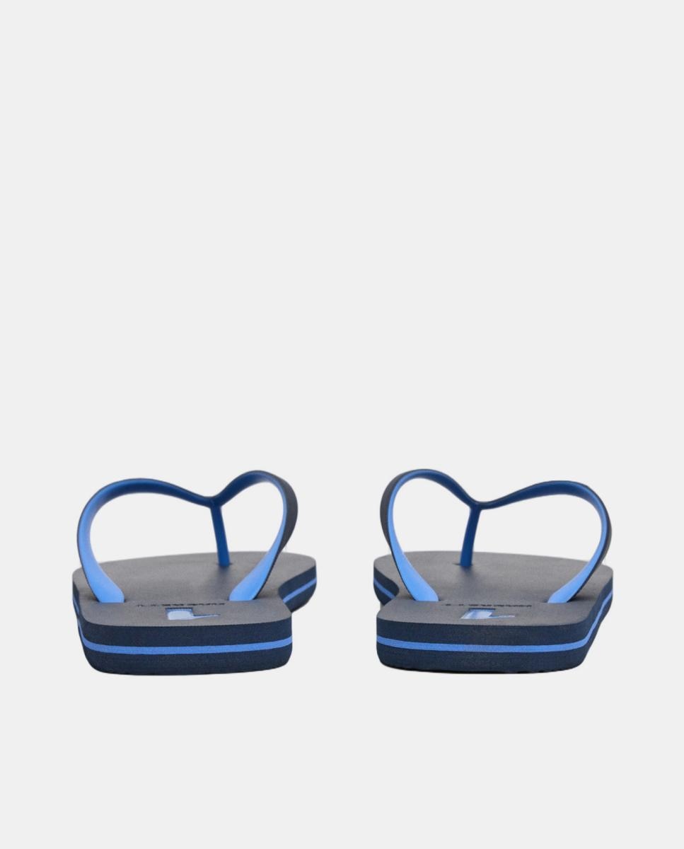Chinelos Tipo Flip Flop com Logótipo na Tira Azul-marinho-4