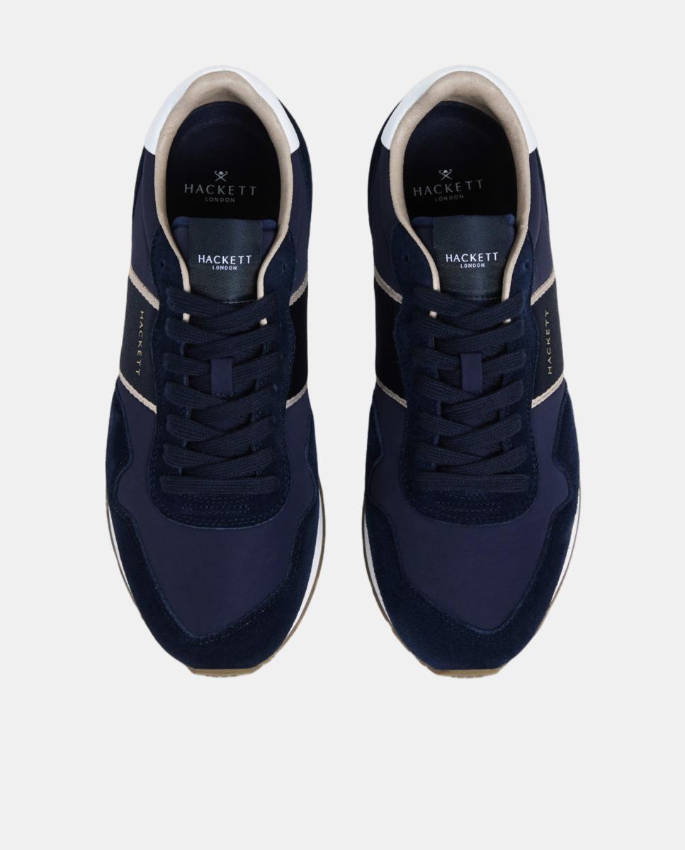 Zapatillas deportivas de hombre Kenston Symbol estilo running - Hackett - Azul marino Azul marino-2