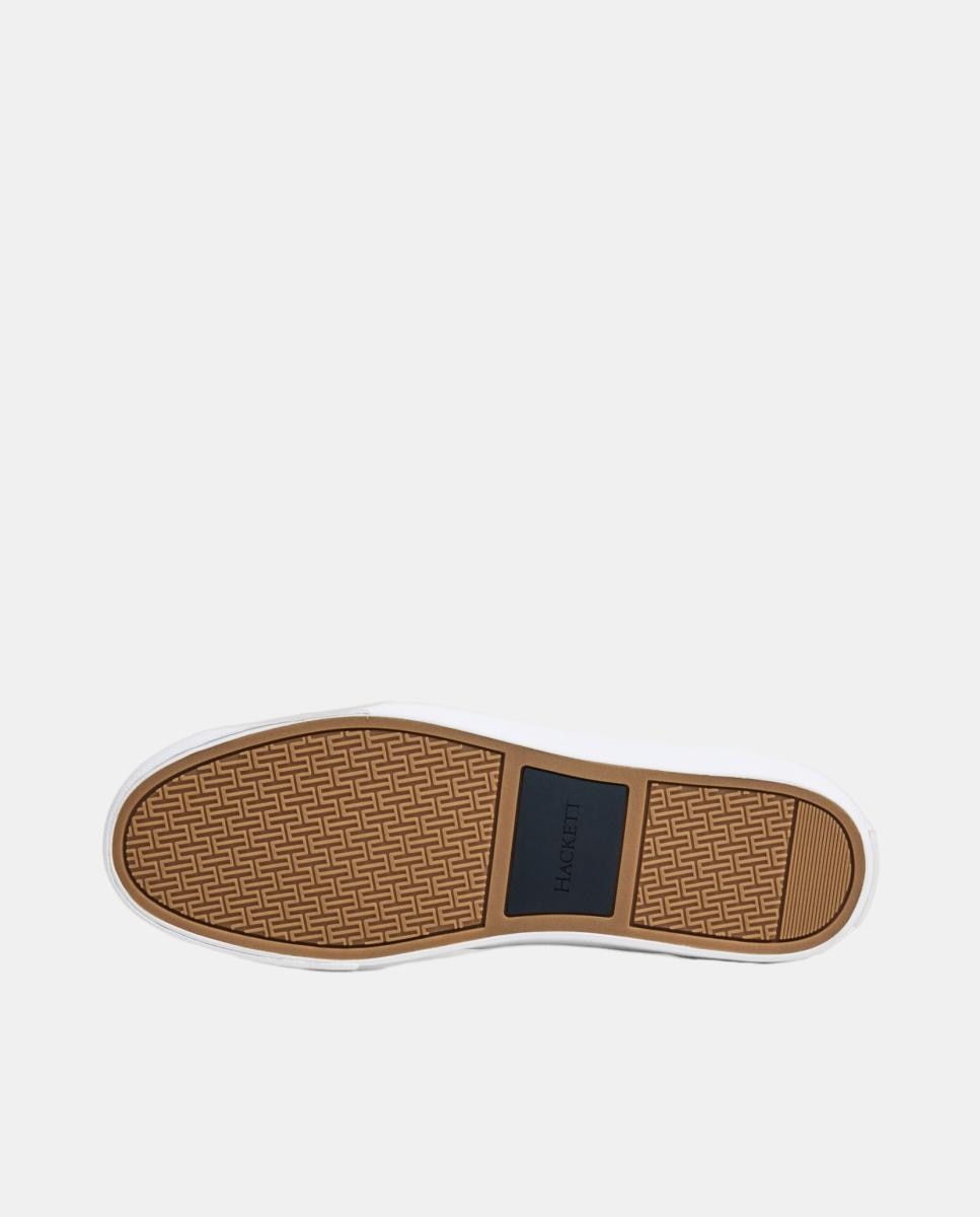 Sapatilhas Desportivas Blake Handle em Pele com Detalhes de Camurça Azul-marinho-6