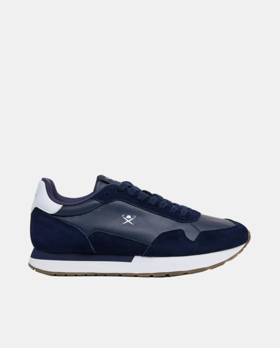 Hackett - Zapatilla deportiva de hombre de running de piel y ante.