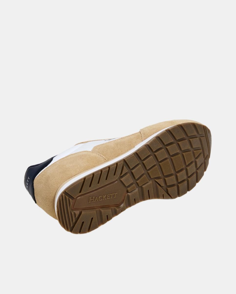 Sapatilhas Desportivas de Running em Pele e Camurça Natural-6