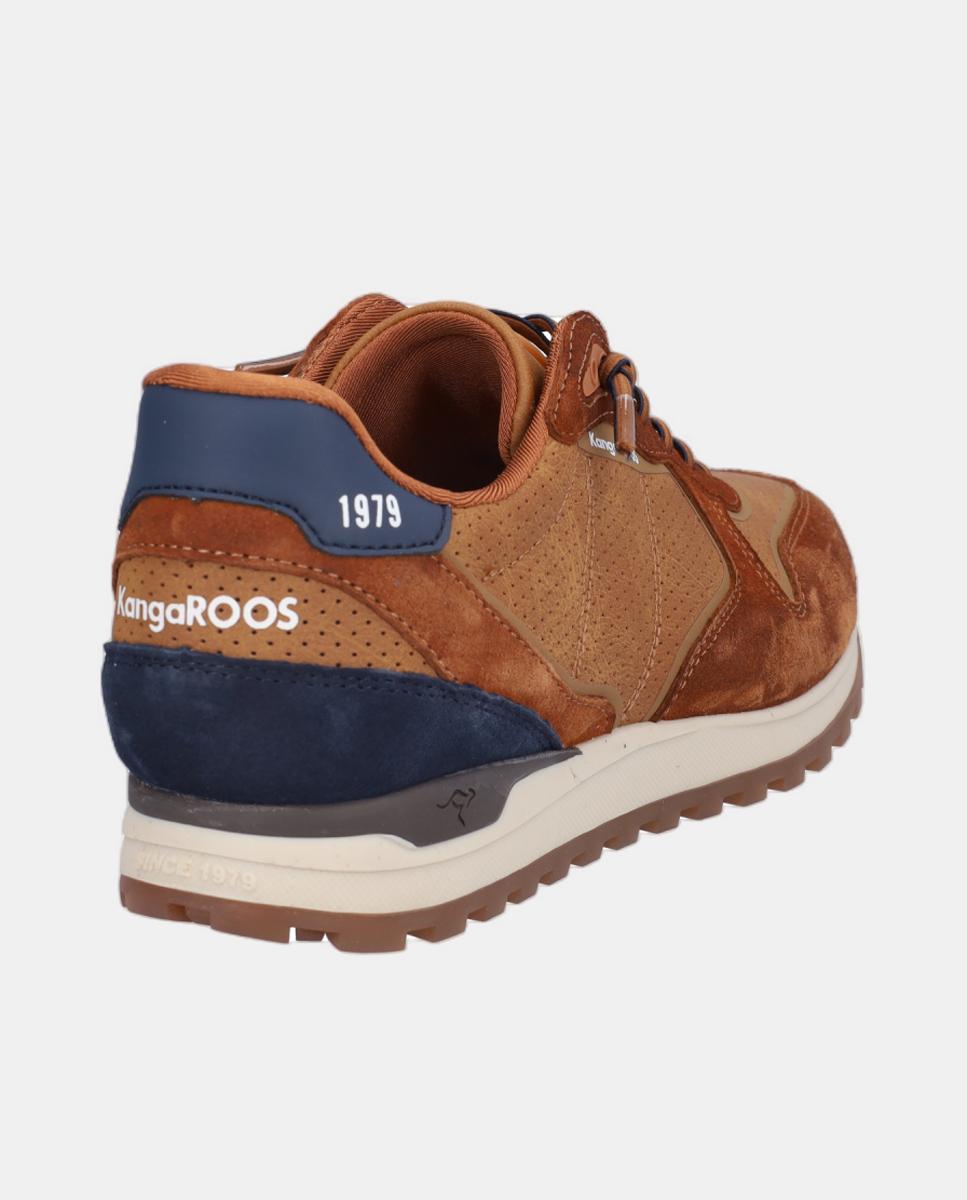 Sapatos Desportivos com Atacadores Elásticos Couro-2