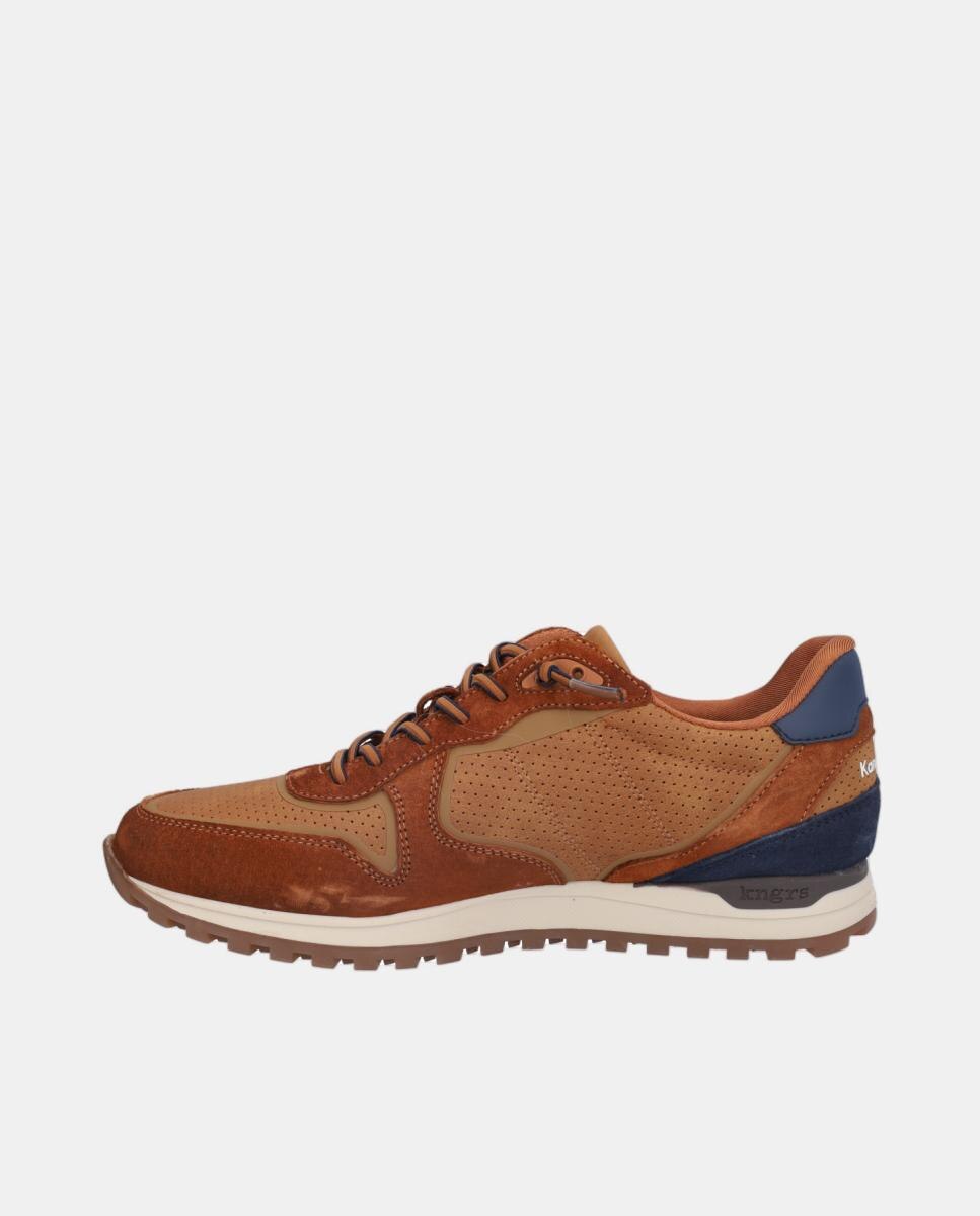 Sapatos Desportivos com Atacadores Elásticos Couro-5