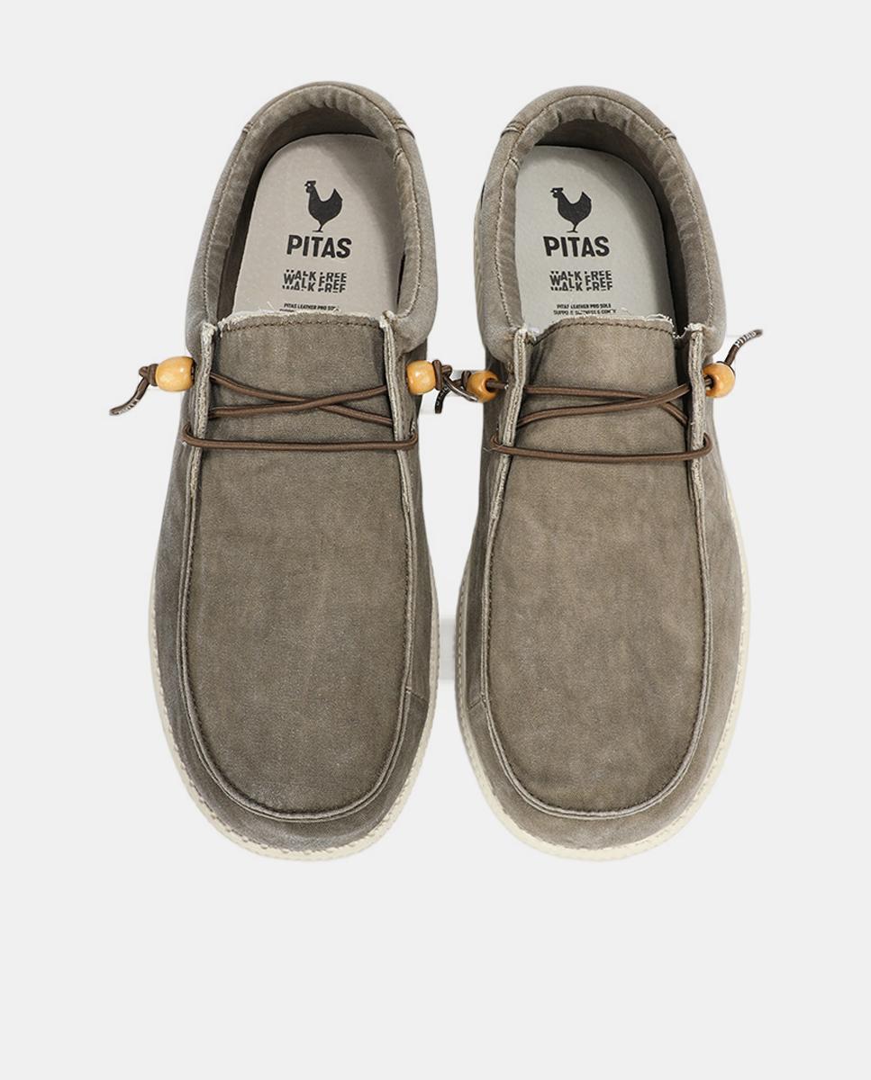 Sapatilhas Tipo Wallabee com Atacadores Elásticos Castanho-4