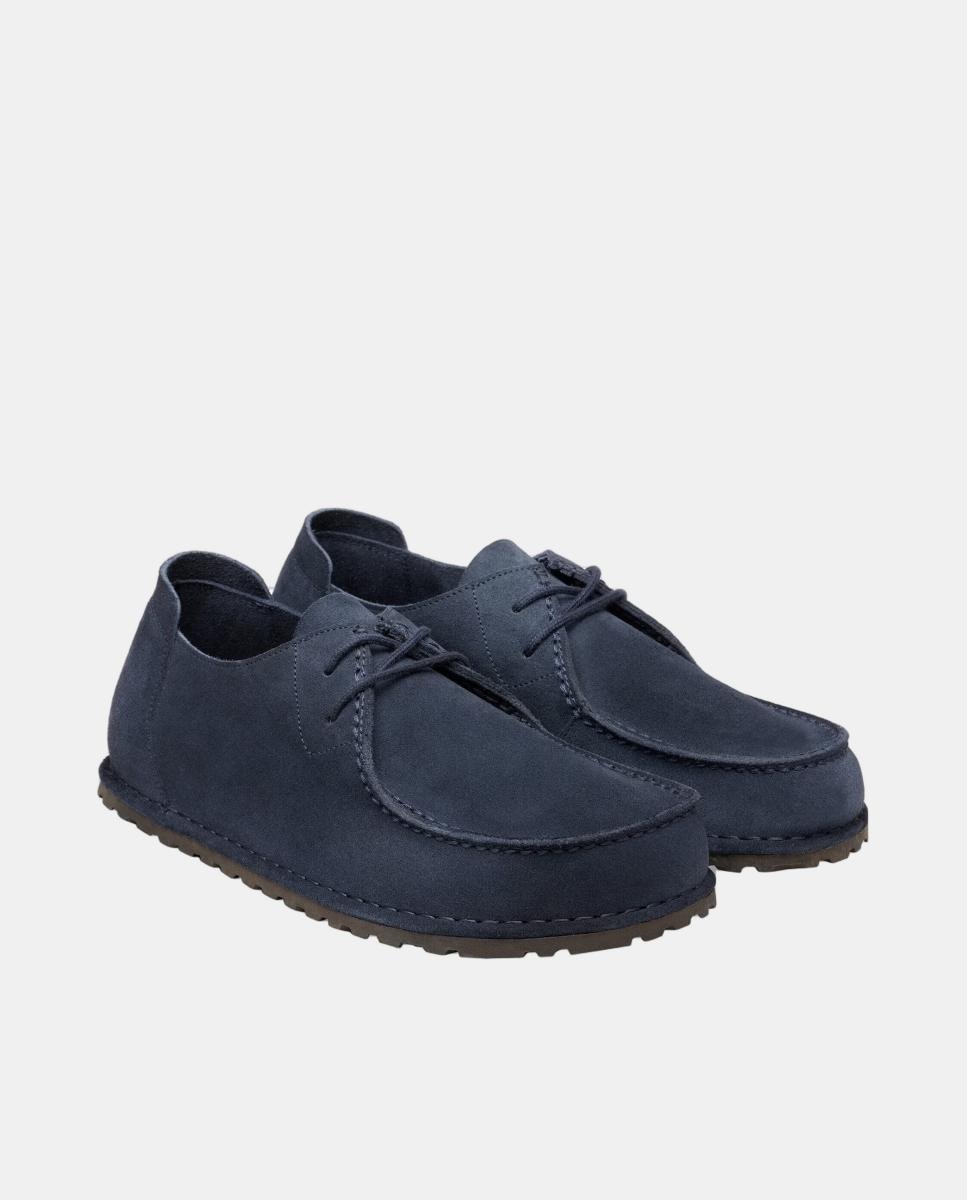Sapatos Utti Lace de Camurça Azul-marinho-3