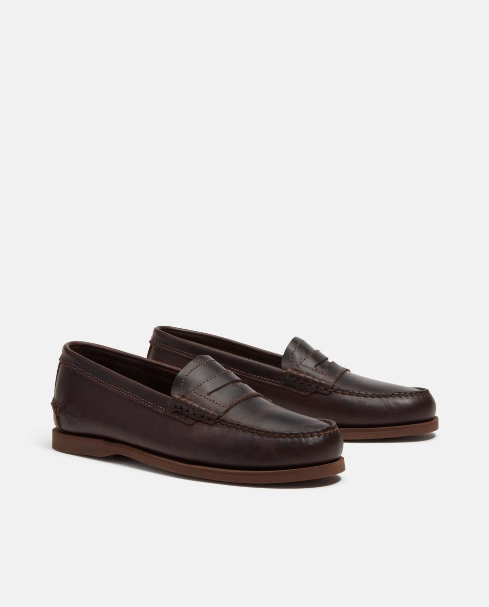 Mocassim Travessão, com Sola de Náuticos Castanho-4