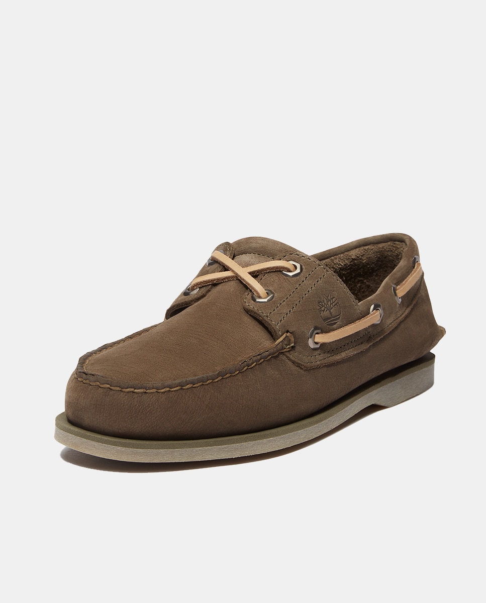 Náuticos em Pele Clássicos Verde-9