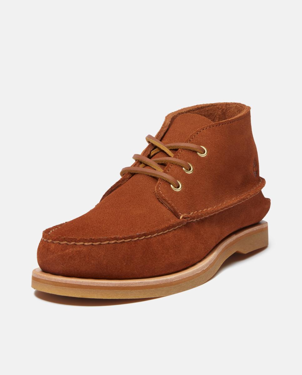 Botas Náuticas de Meio Cano, Artesanais Castanho-claro-8