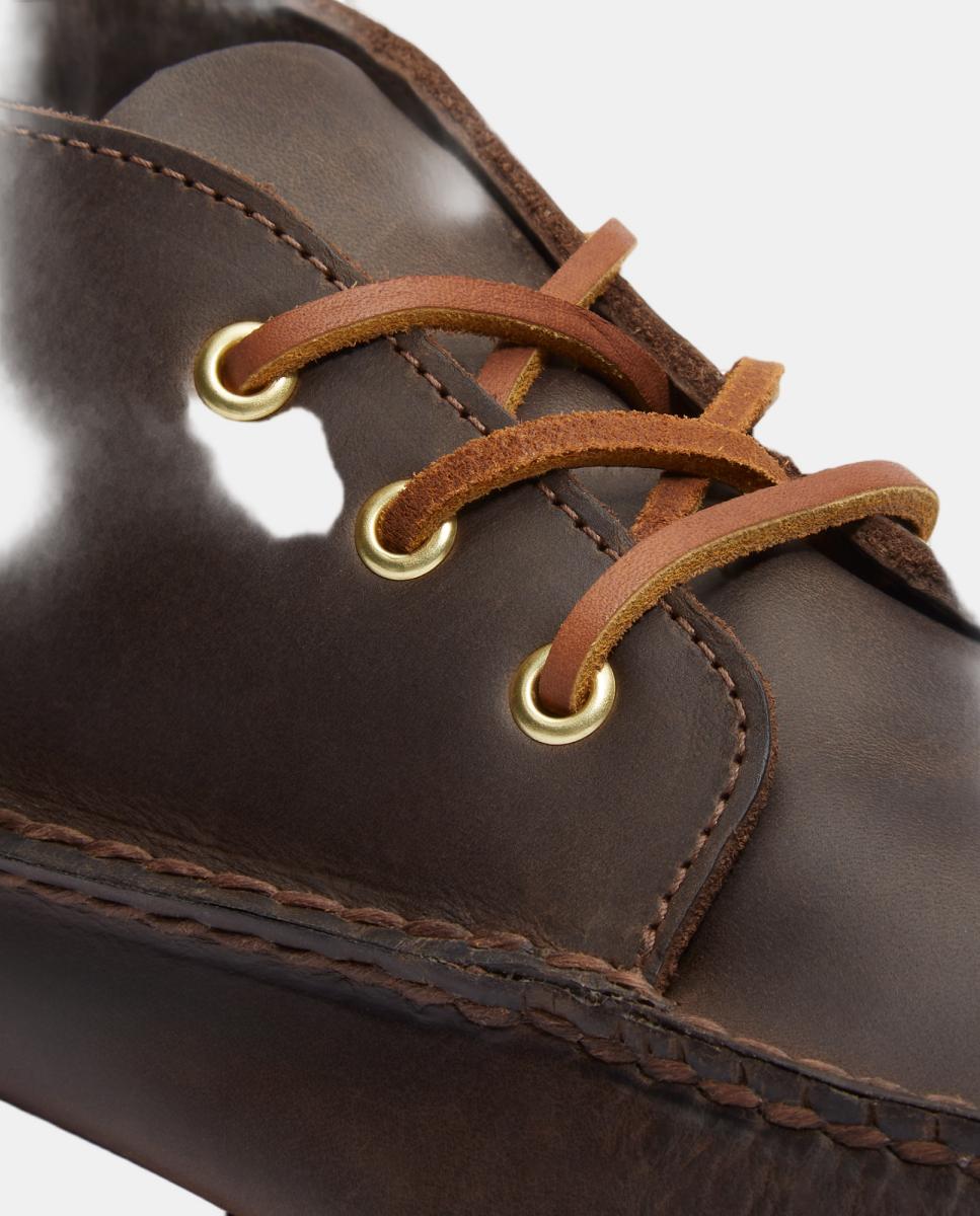 Botas Náuticas de Meio Cano, Artesanais Castanho-escuro-7