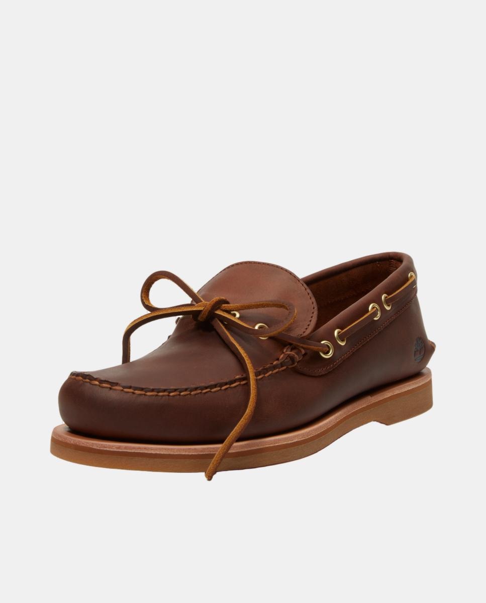 Sapatos Náuticos Artesanais com Laçada Castanho-claro-9