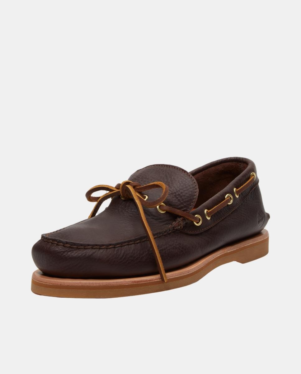 Sapatos Náuticos Artesanais com Laçada Castanho-escuro-7