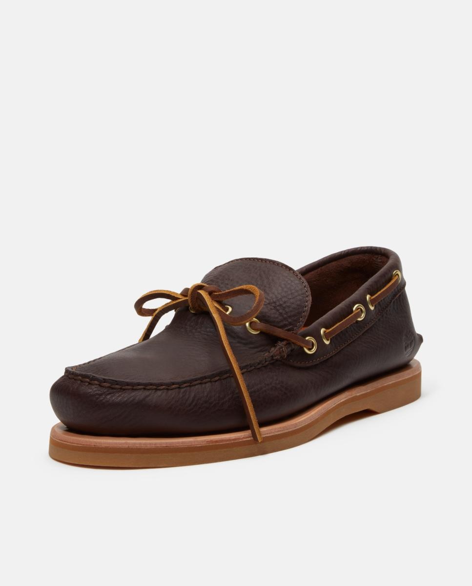 Sapatos Náuticos Artesanais com Laçada Castanho-escuro-8