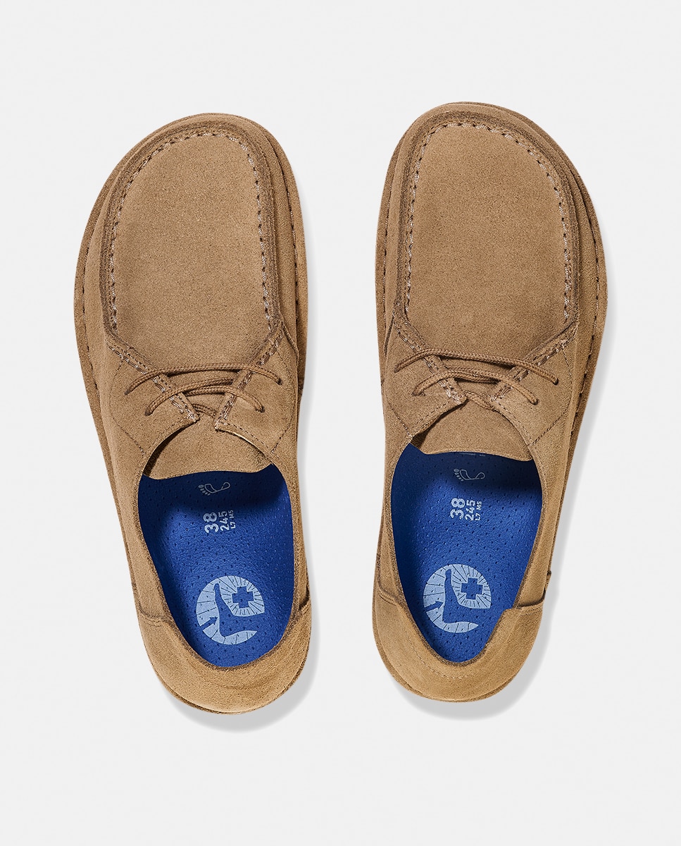 Mocassins Utti Lace de Camurça Castanho taupe-3