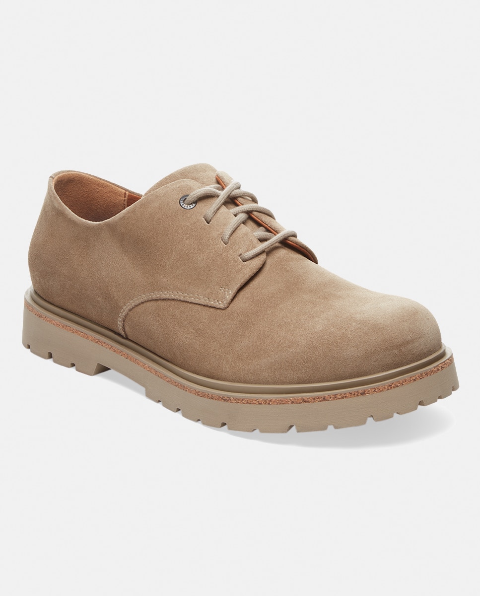 Sapatos Highwood de Cano Baixo em Camurça Castanho taupe-3