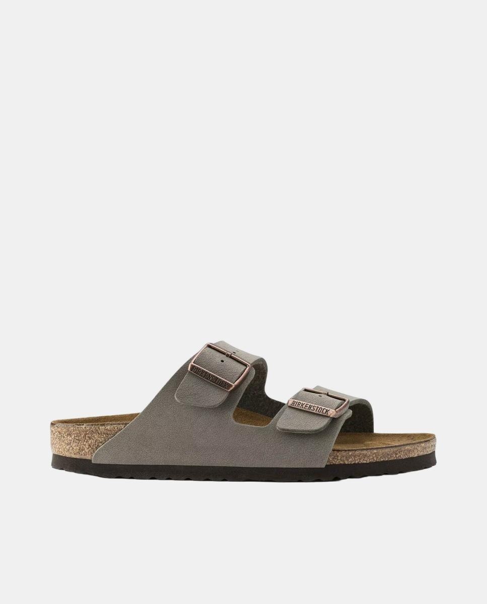 Imagem 0 de Sandálias taupe com fivela dupla
