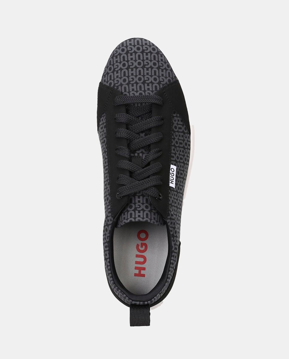 Sapatilhas Desportivas com Detalhe de Logótipo Preto-2