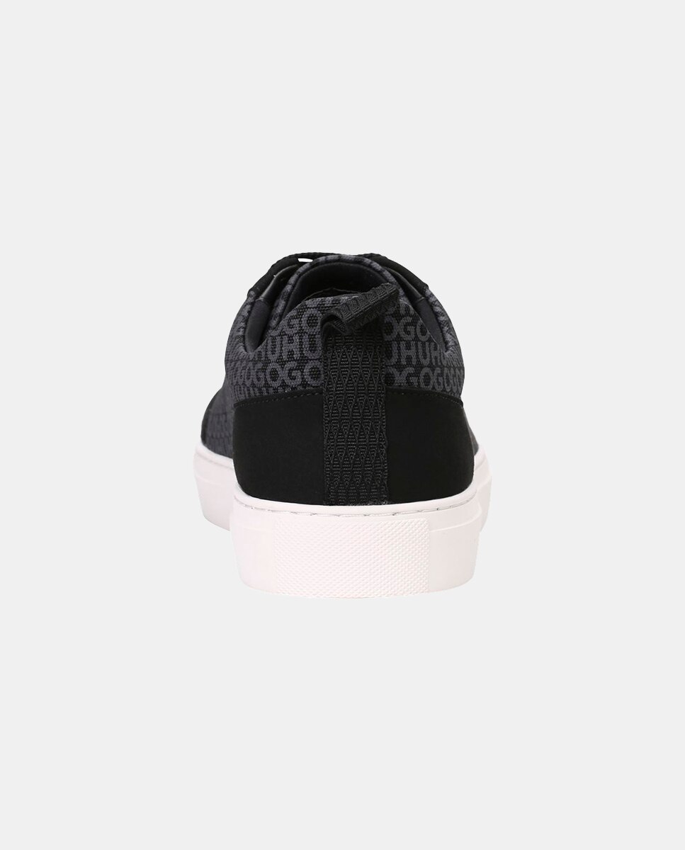 Sapatilhas Desportivas com Detalhe de Logótipo Preto-3