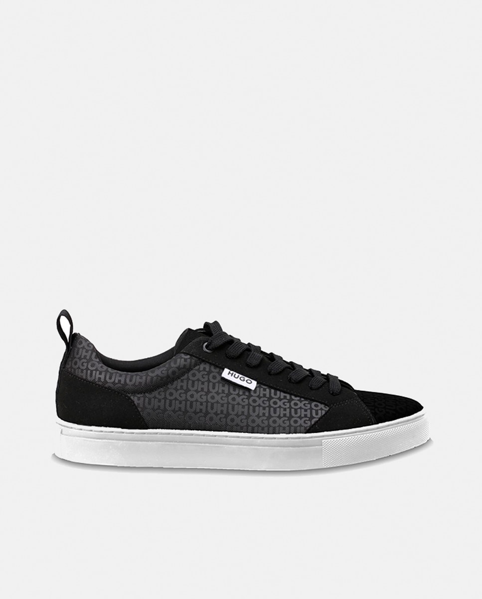 Sapatilhas Desportivas com Detalhe de Logótipo Preto-5