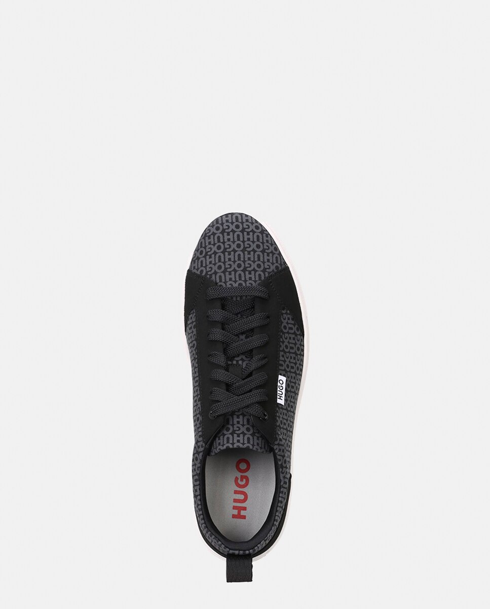 Sapatilhas Desportivas com Detalhe de Logótipo Preto-6