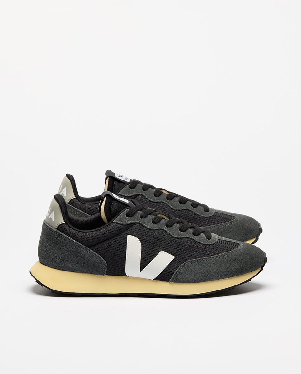 Imagen 0 de Zapatilla de hombre, modelo rio branco, de alveomesh, con cordones Negro