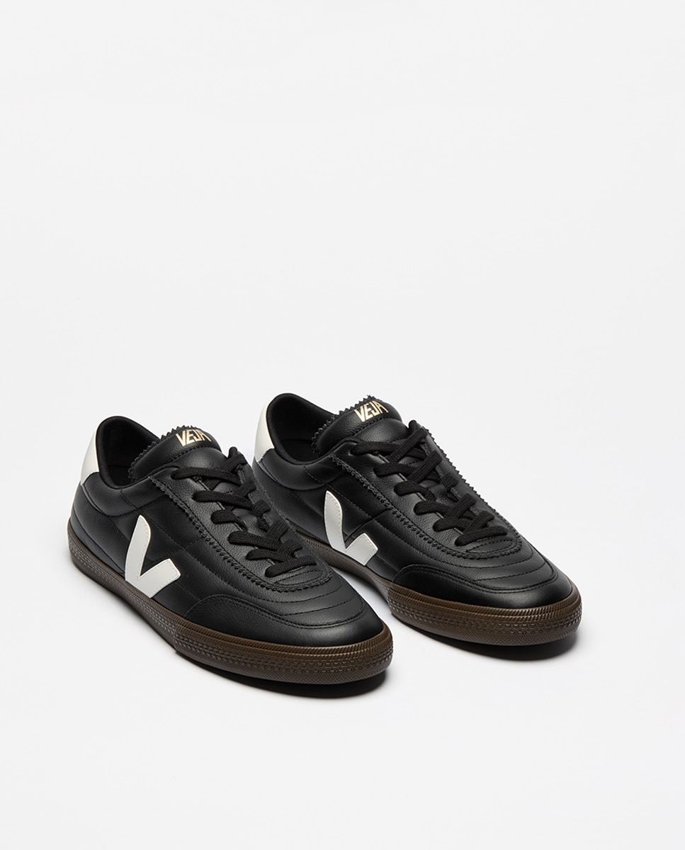 Sapatilhas Baskets Panenka em Pele Branco-3