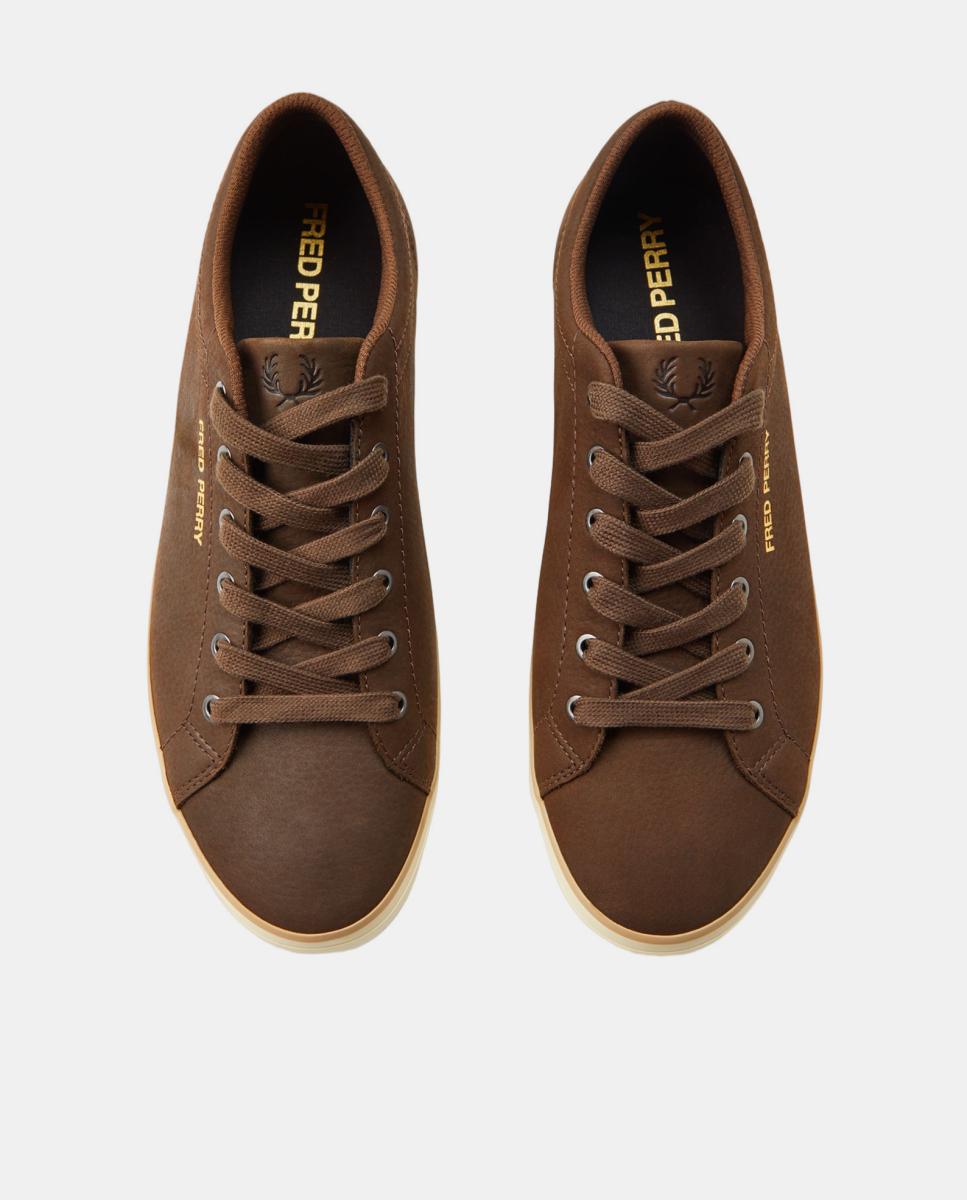 Sapatilhas em Pele Baseline Tumbled Nubuck Castanho-escuro-2