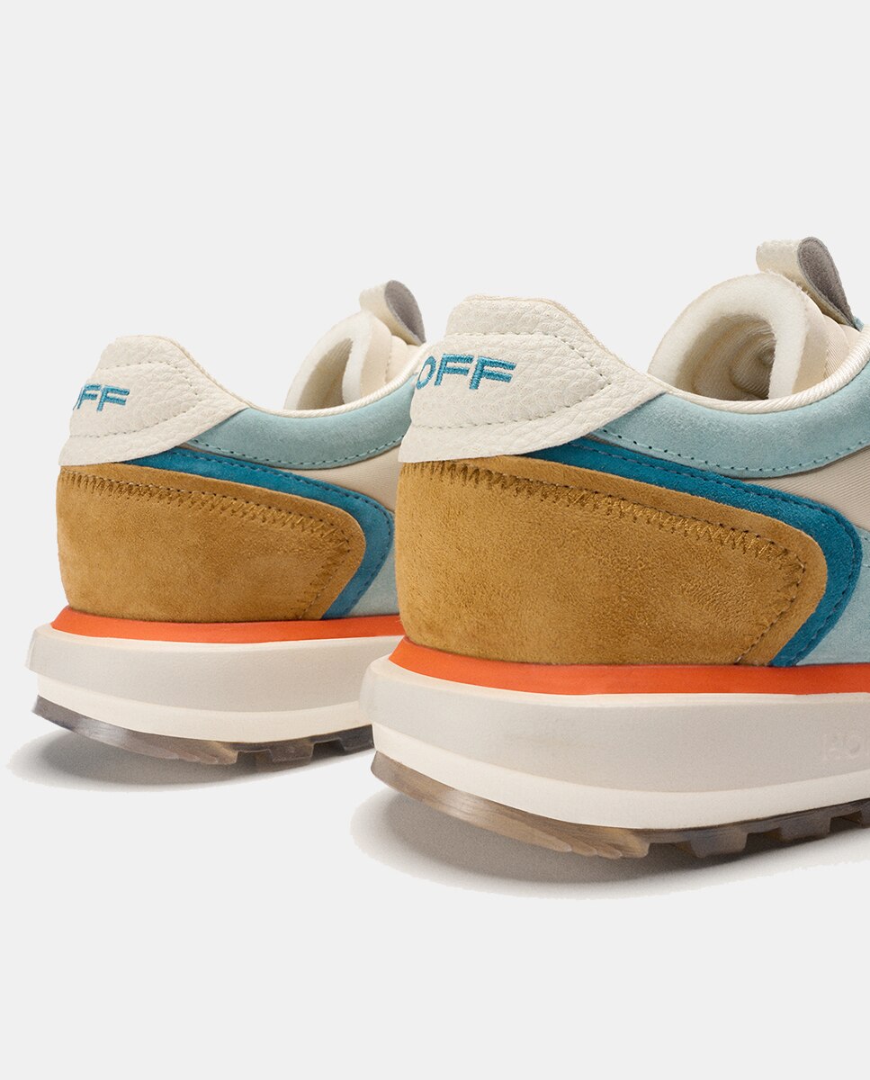Sapatilhas Baixas Sabaki de Running com Sola Serigrafada - Multicolor Branco-3