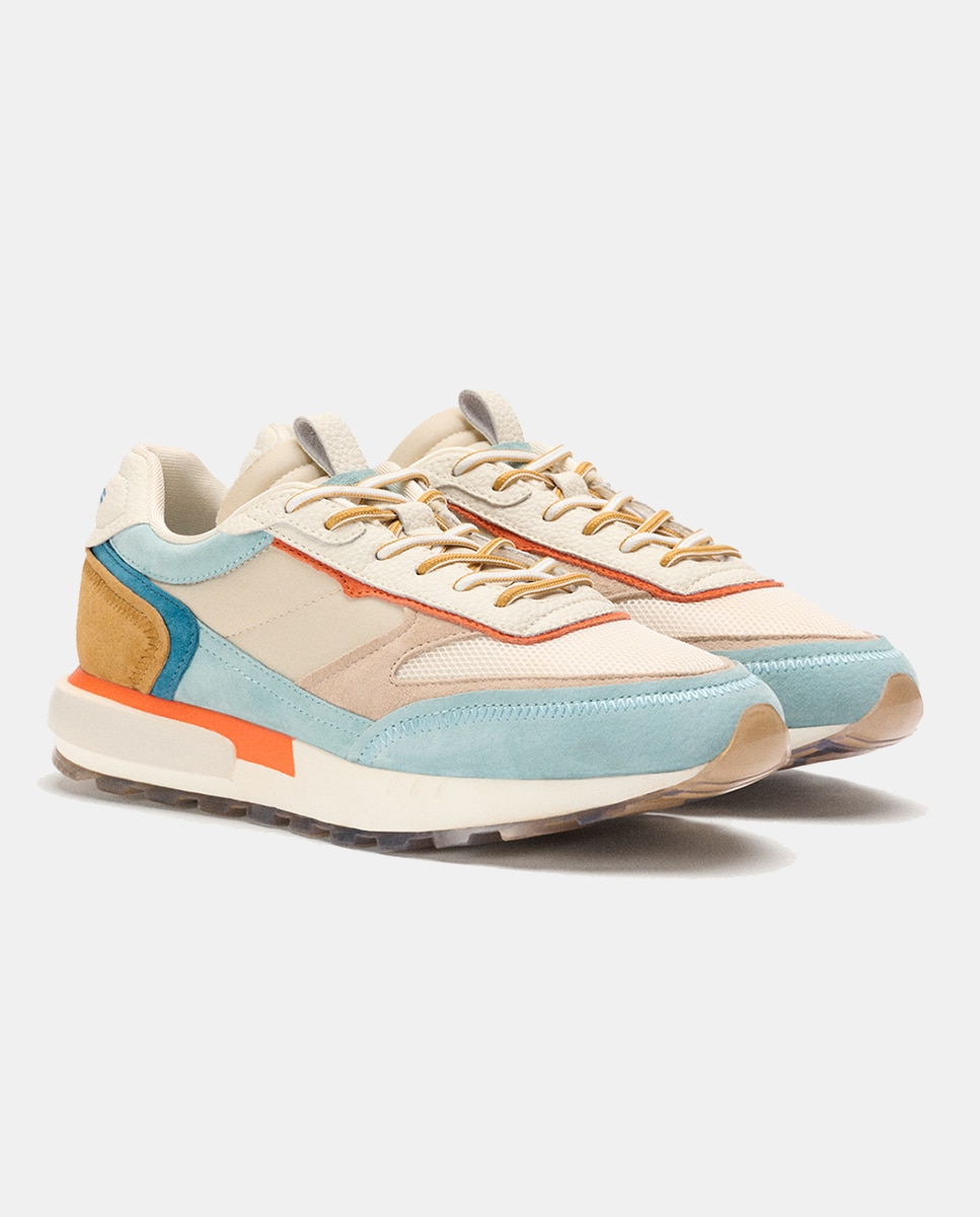 Sapatilhas Baixas Sabaki de Running com Sola Serigrafada - Multicolor Branco-5