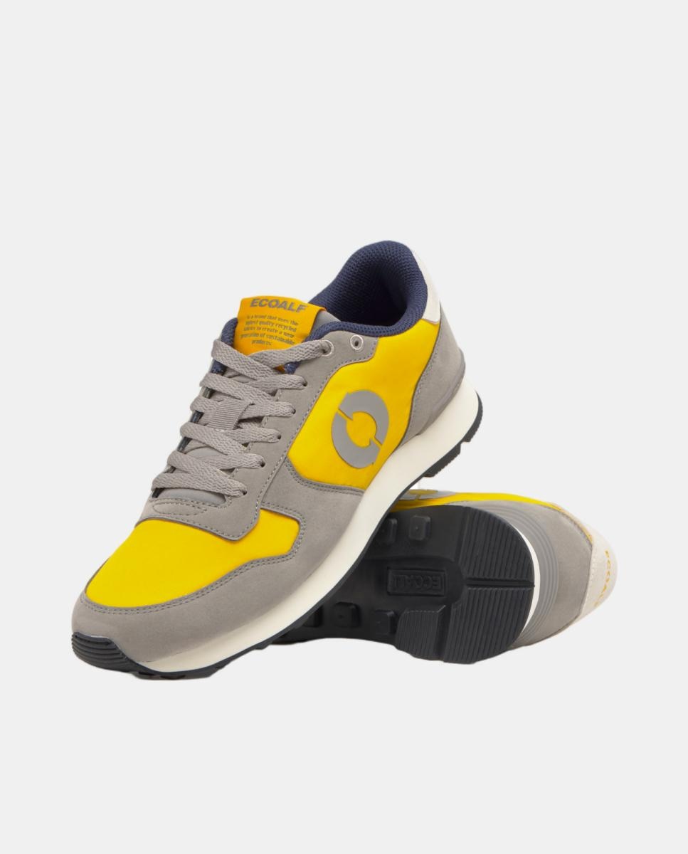 Sapatilhas Modelo UCLA 100% Poliamida Reciclada Amarelo-4