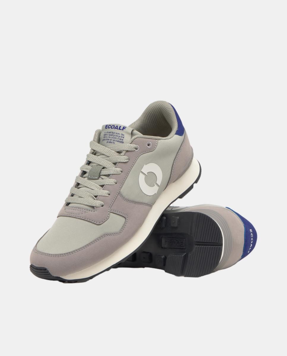 Sapatilhas Modelo UCLA 100% Poliamida Reciclada Cinzento-4