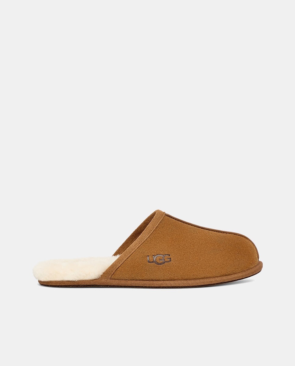 Imagem 0 de Pantufas de homem UGG castanhas