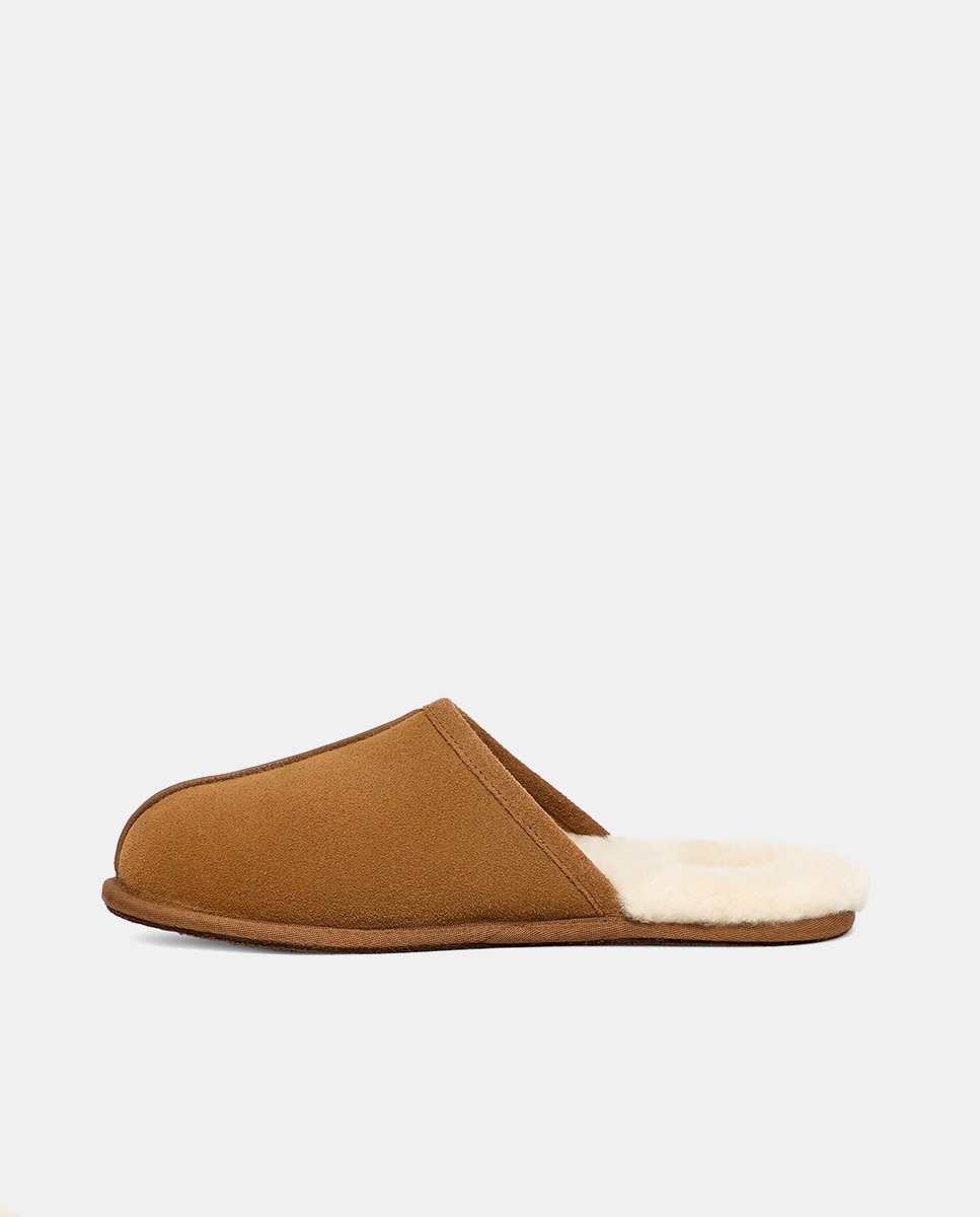 Pantufas de homem UGG castanhas Castanho-claro-2