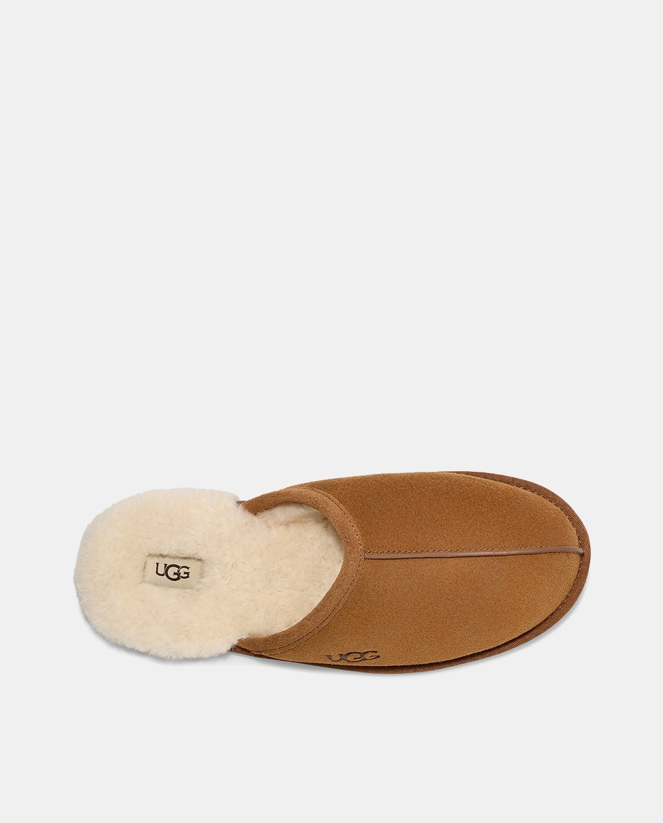 Pantufas de homem UGG castanhas Castanho-claro-4
