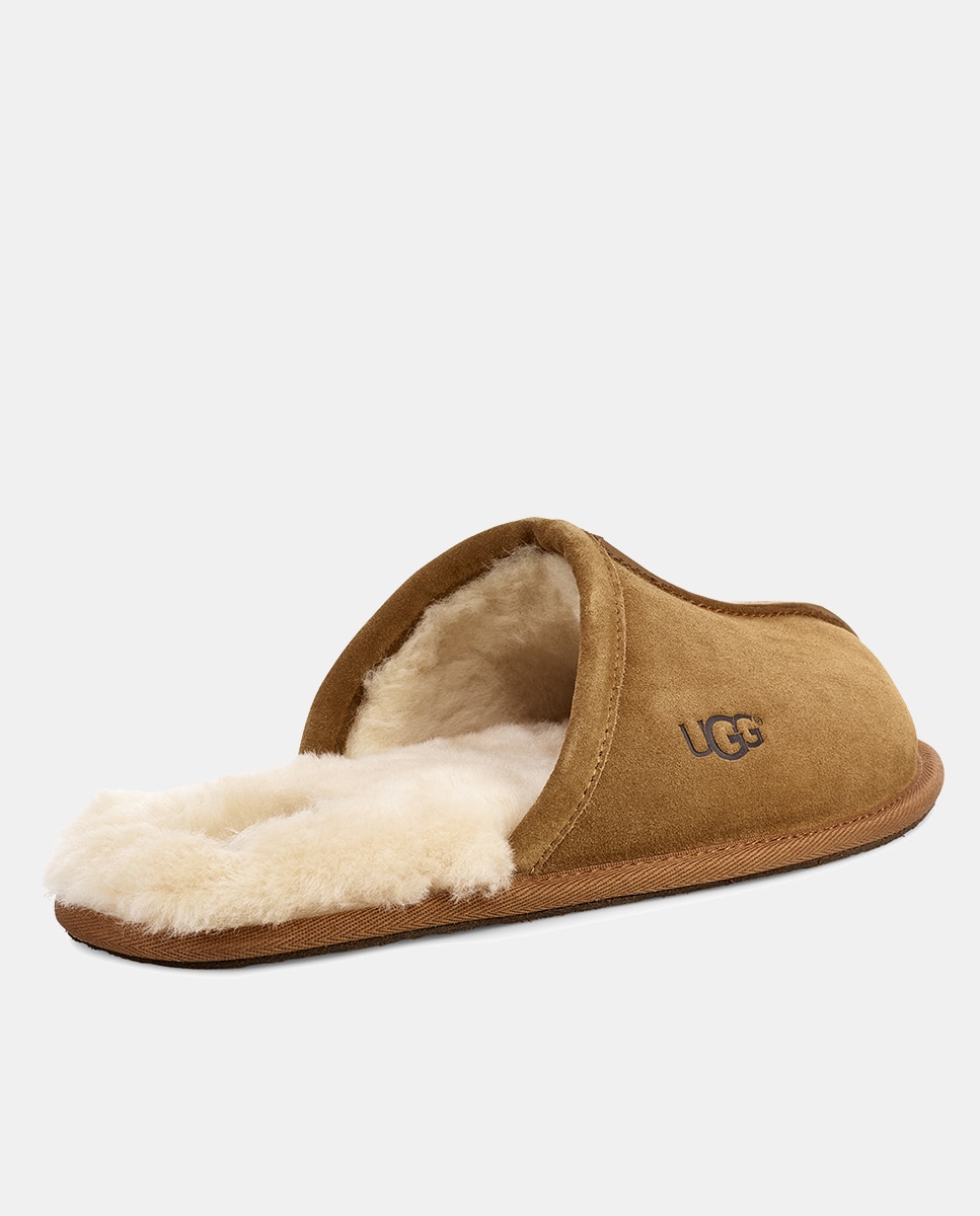Pantufas de homem UGG castanhas Castanho-claro-6