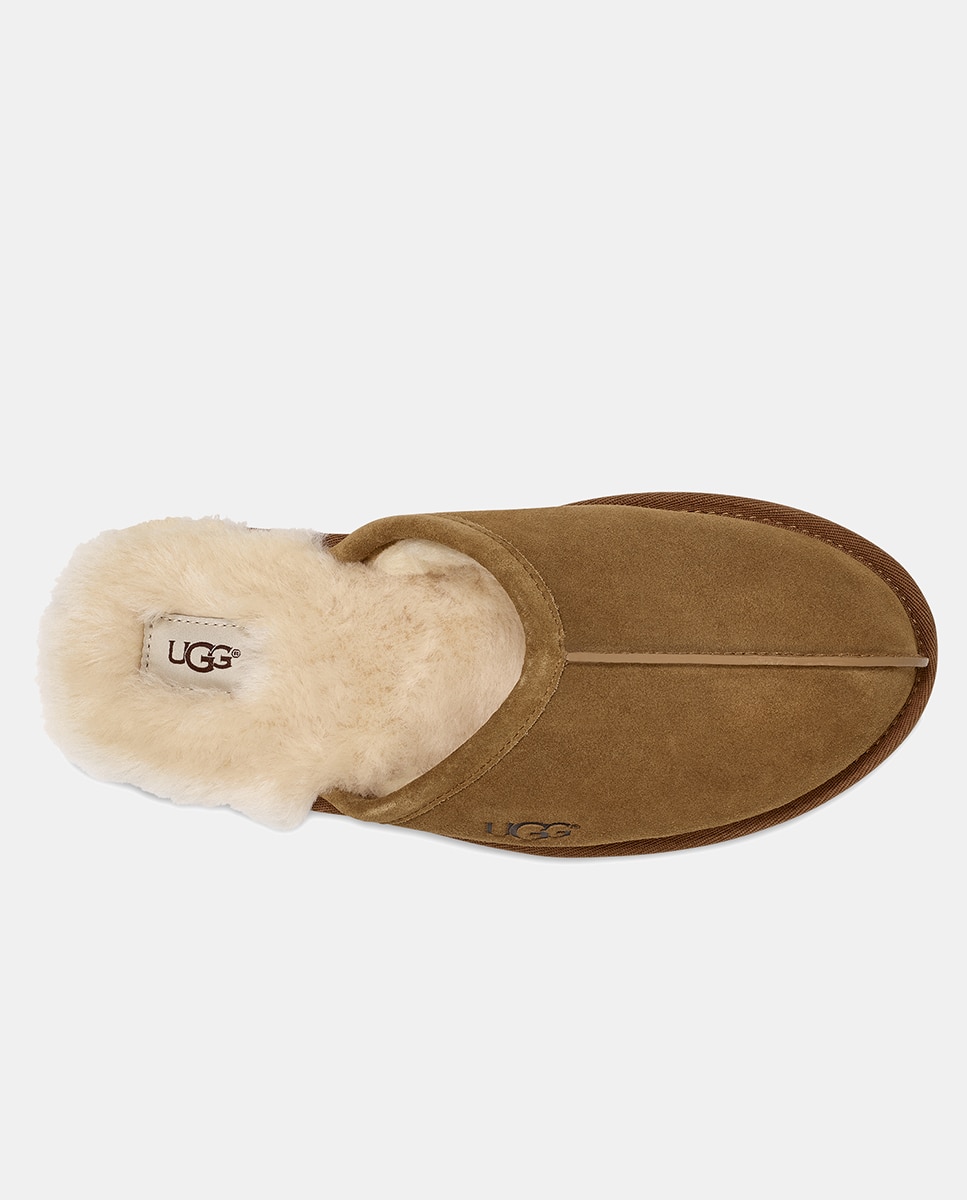 Pantufas de homem UGG castanhas Castanho-claro-7