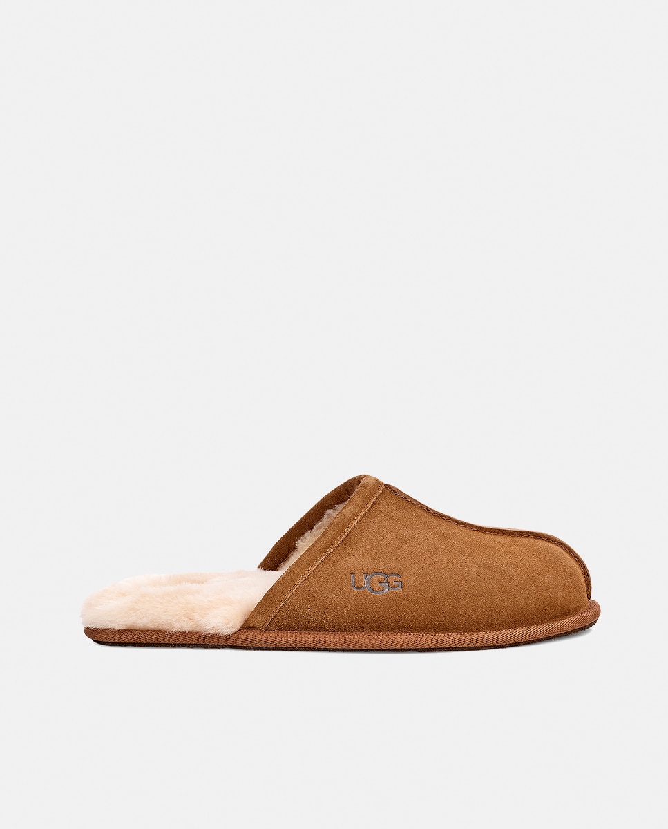 Pantufas de homem UGG castanhas Castanho-claro-8