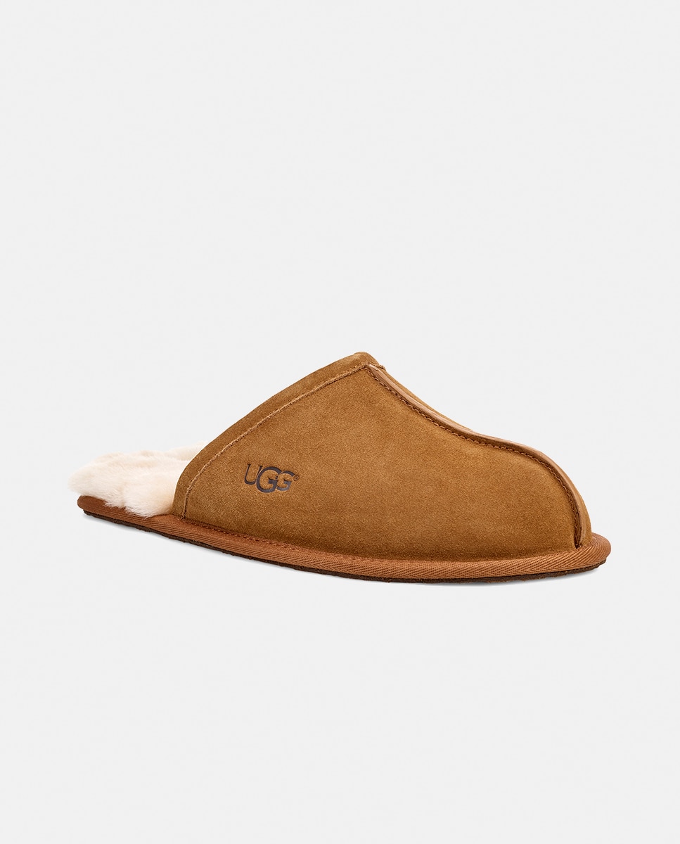 Pantufas de homem UGG castanhas Castanho-claro-9