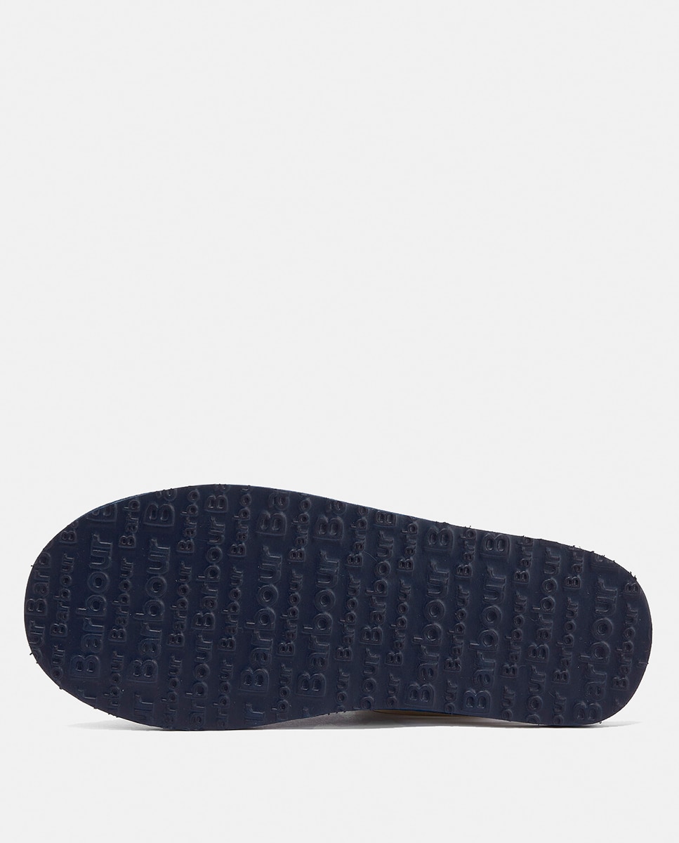 Imagen 5 de zapatillas de casa con talon abierto de microfibra - Barbour - Azul marino Azul marino