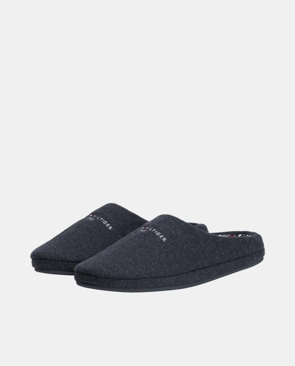 Imagen 2 de Zapatilla de casa de hombre con logo TH - Tommy Hilfiger - Azul marino Azul marino