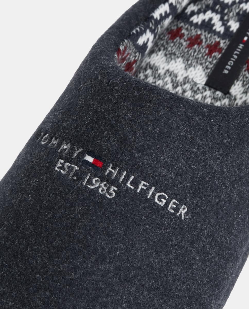 Imagen 4 de Zapatilla de casa de hombre con logo TH - Tommy Hilfiger - Azul marino Azul marino